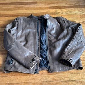 Andrew Marc Men's Brown Leather Jacket